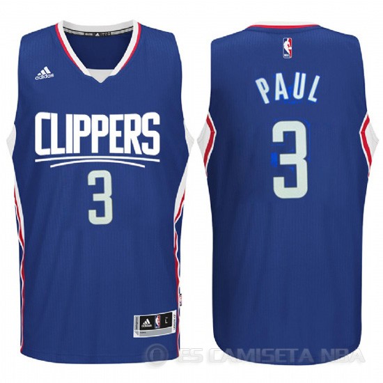 Camiseta Paul #3 Los Angeles Clippers Azul - Haga un click en la imagen para cerrar